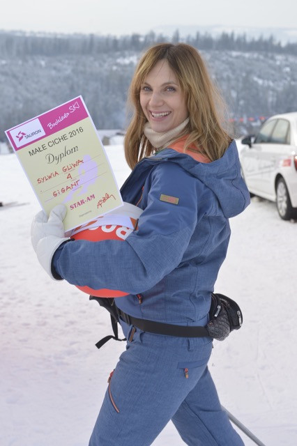 Sylwia Gliwa na nartach