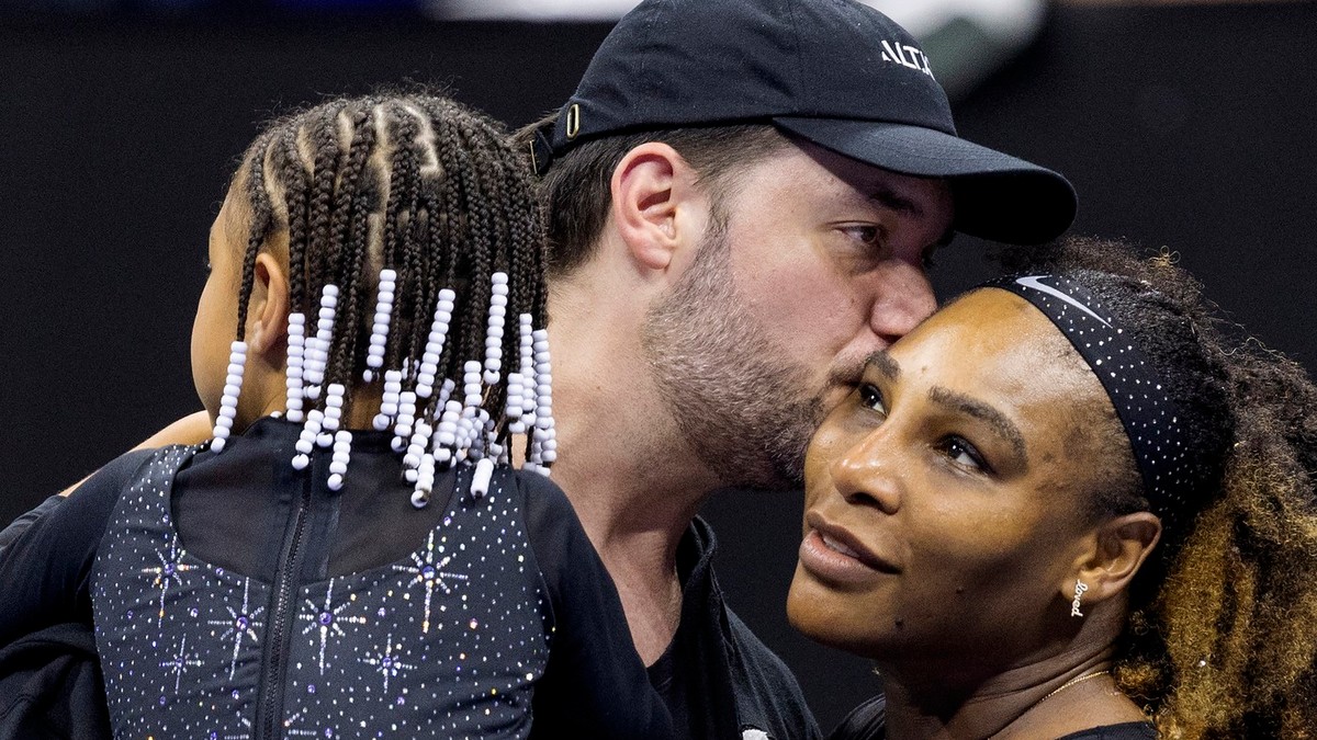 Serena Vilijams i Aleksis Ohanijan sa ćerkom Olimpijom