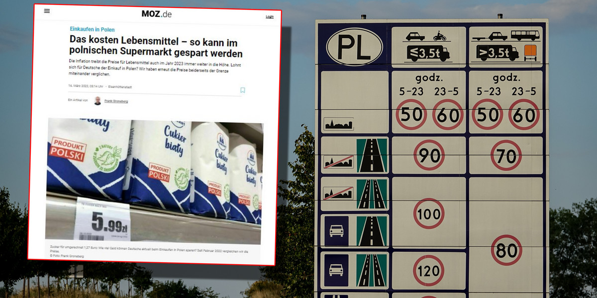 Niemieckie media interesuje temat cen po polskiej stronie granicy