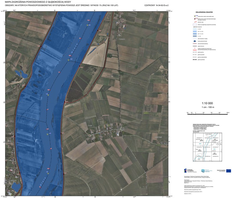 Mapa zagrożenia powodziowego. Czatkowy