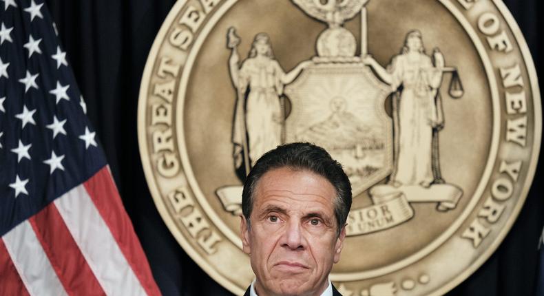 Former New York Gov. Andrew Cuomo issued a mask mandate, social distancing rules, and gathering limits in 2020.
