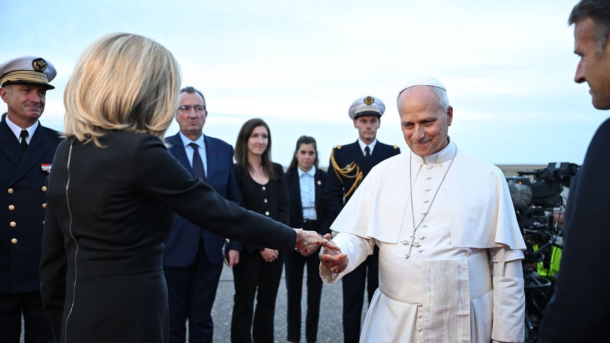 Brižit Makron i papa Leo XIV