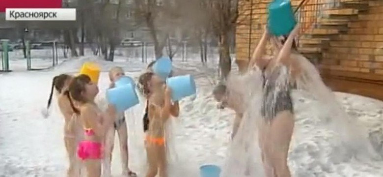 Hartowanie dzieci - wersja ekstremalna. Tak to robią w Krasnojarsku