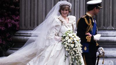 Princess Diana and Prince Charles leave St. Paul's Cathedral following their wedding in 1981.Anwar Hussein/Getty Images