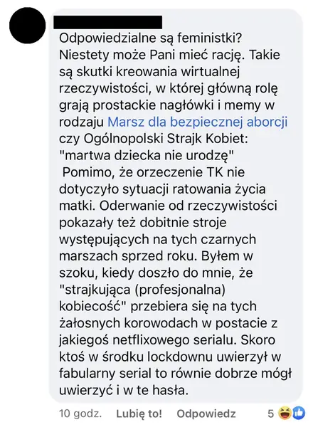 Komentarze pod postem Kai Godek / Facebook Kaja Urszula Godek