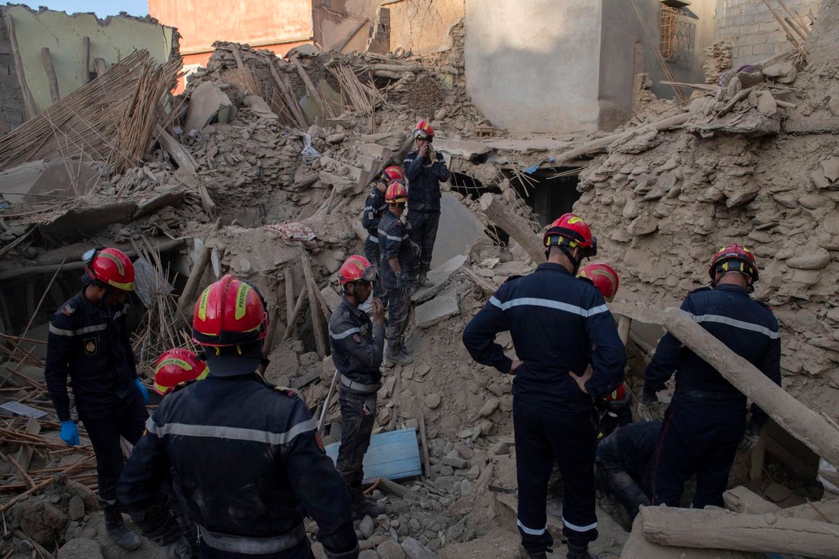 Zniszczenia w wiosce Amizmiz - liczba ofiar śmiertelnych trzęsienia ziemi w Maroku przekracza 2000