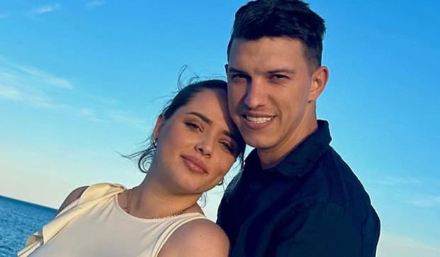 Andjela Milivojević sa mužem