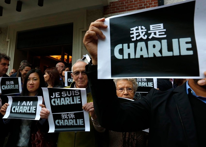 Izrazi podrške stradalima širom sveta nakon napada na redakciju satiričnog lista "Šarli Ebdo" 