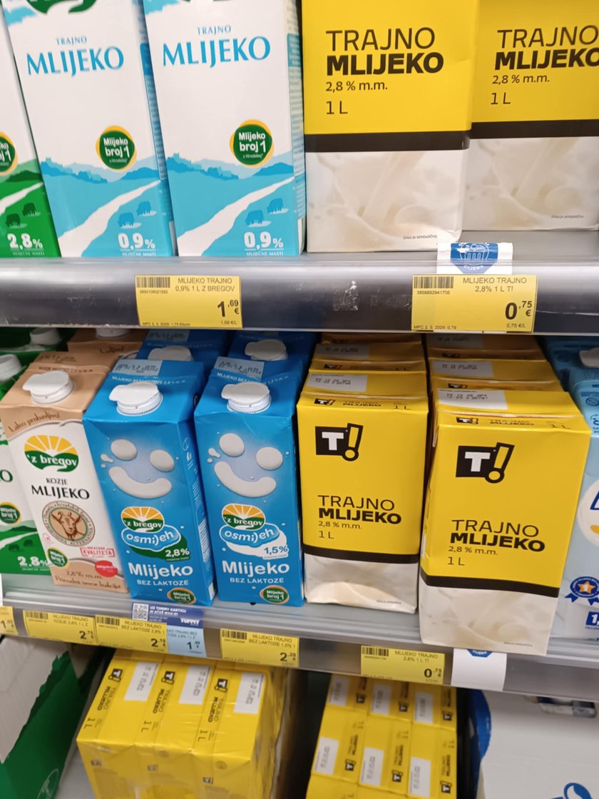 Litr mleka za nieco ponad 3 zł.