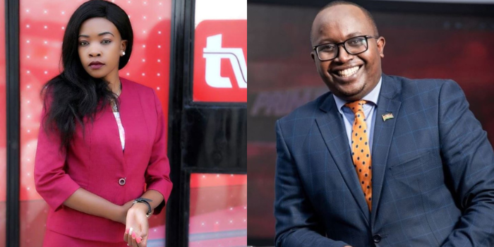Linda Alela of TV47 and John Jacob Kioria