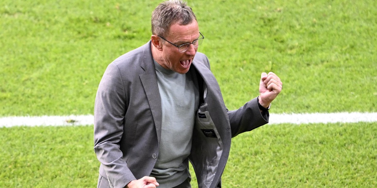 Tak Ralf Rangnick cieszył się ze zwycięstwa nad Polską na Euro 2024.