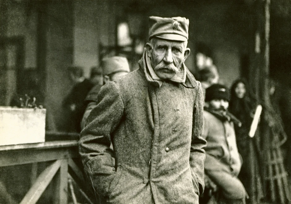 Portret srpskog vojnika, obveznika poslednje odbrane i učesnika u borbama za proboj Solunskog fronta, 1918.