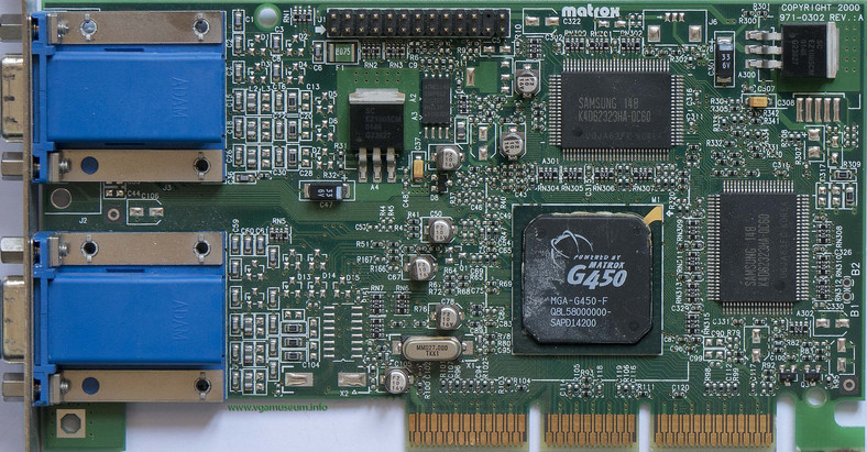G450 – sprzęt, który zaczynał już przypominać współczesne karty graficzne