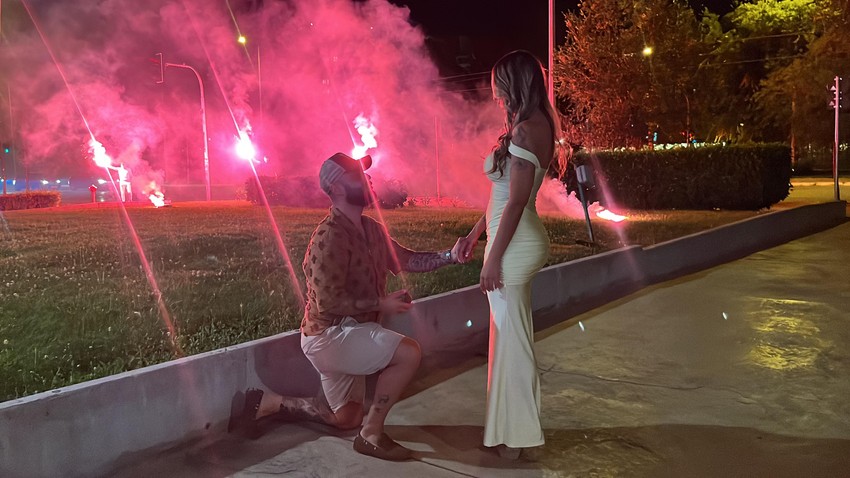 Aneli Ahmić, veridba na rođendanu