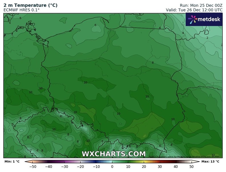 Temperatura sięgnie nawet 10-12 st. C