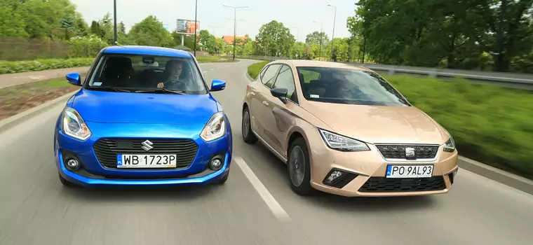 Seat Ibiza kontra Suzuki Swift - oba z miasta, ale z różnych dzielnic