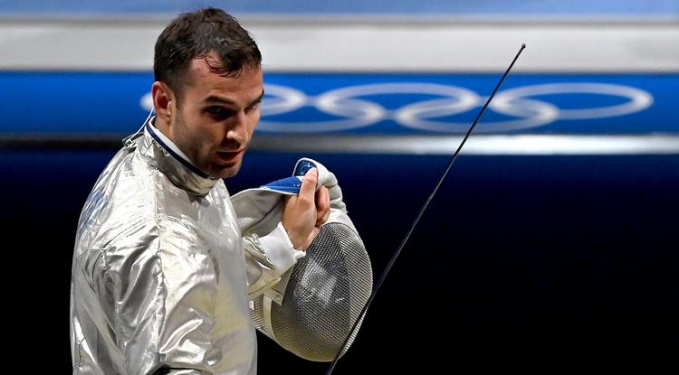 Szilágyi Áron kardvívó a tokiói olimpia nyitónapján