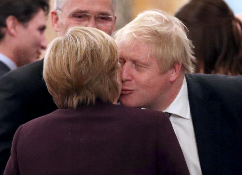Situacija se otad promenila: Angela Merkel i Boris Džonson na proslavi 70. godišnjice NATO pakta u Londonu krajem 2019.
