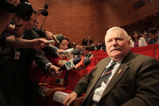 Lech Wałęsa na Europejskim Kongresie Gospodarczym w 2010 roku.