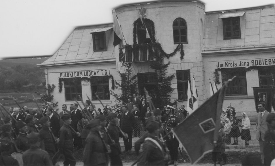 Poświęcenie Domu Ludowego im. Jana III Sobieskiego w Ihrowicy. 14 września 1930 r.