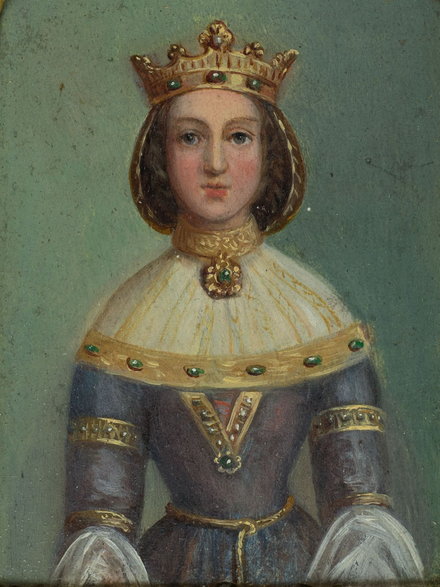 Anna Cylejska na XIX-wiecznym obrazie Marcelego Krajewskiego.