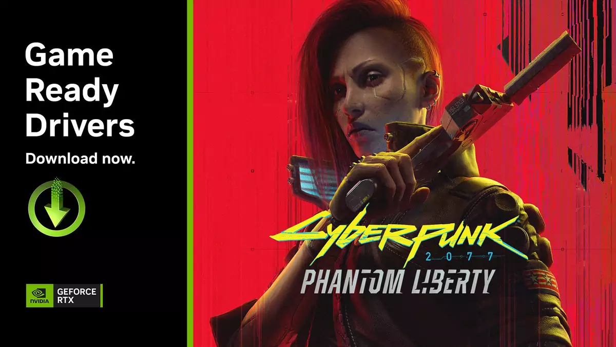 Nowe sterowniki Nvidii dla gry Cyberpunk 2077: Phantom Liberty