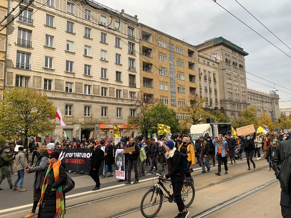 Marsz w Warszawie pt. "Stop torturom na granicy"