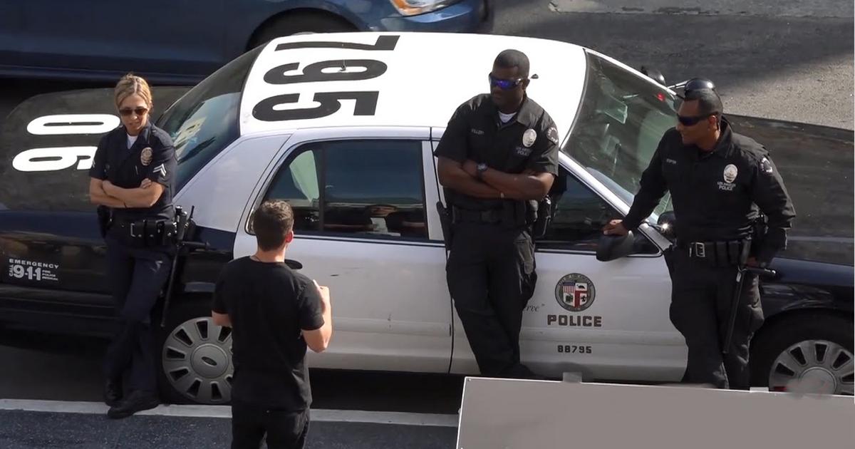 The policeman asked what are you doing