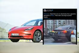 Tesla z dziwnym elementem z tyłu. Ktoś zamontował generator prądu?