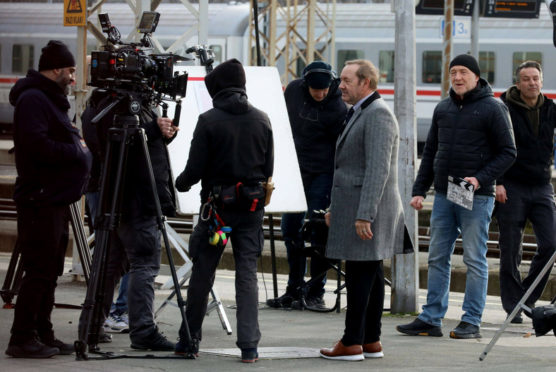 Kevin Spacey na planie filmowym w Zagrzebiu