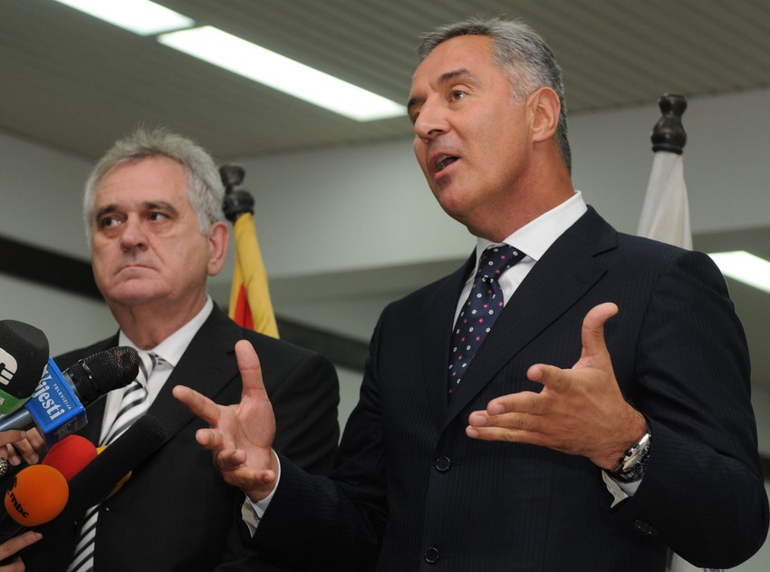 Dobri lični odnosi: Tomislav Nikolić i Milo Đukanović