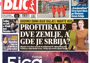 Blic naslovna strana za 5.12.