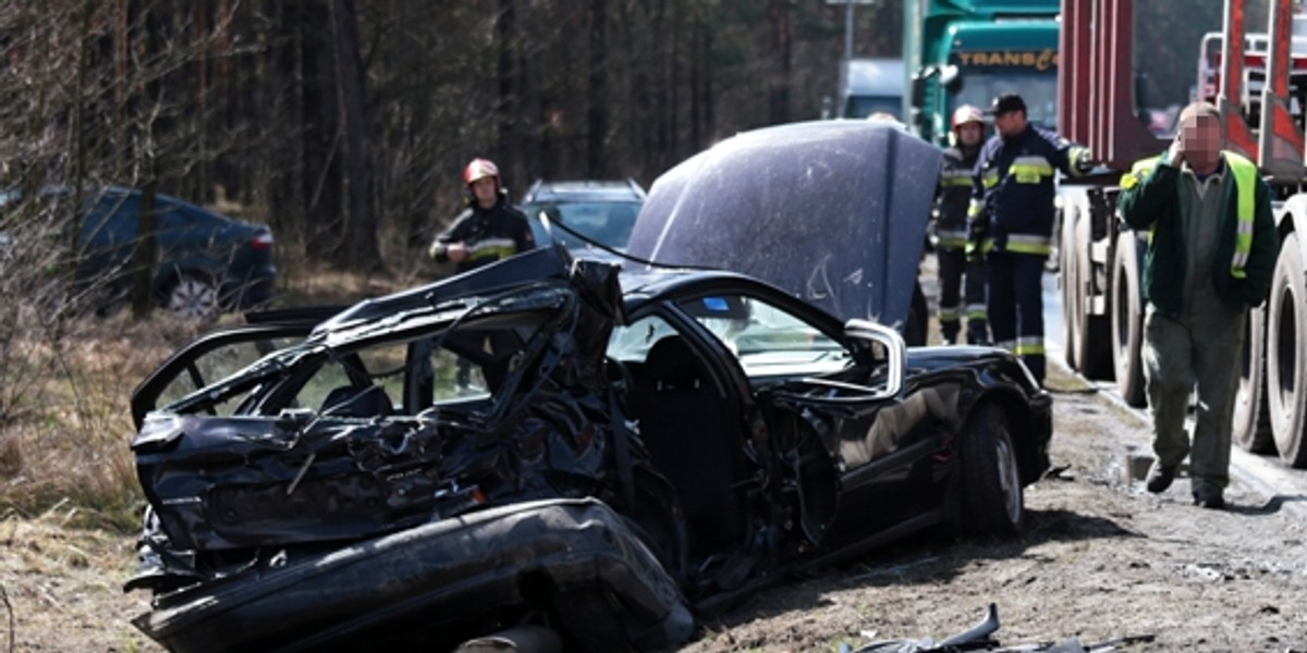 Wypadek pod Zieloną Górą