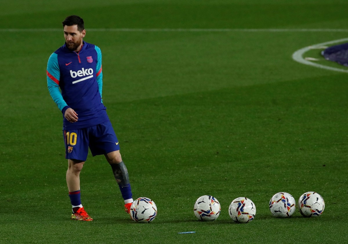 Leo Messi przed meczem z Hueską