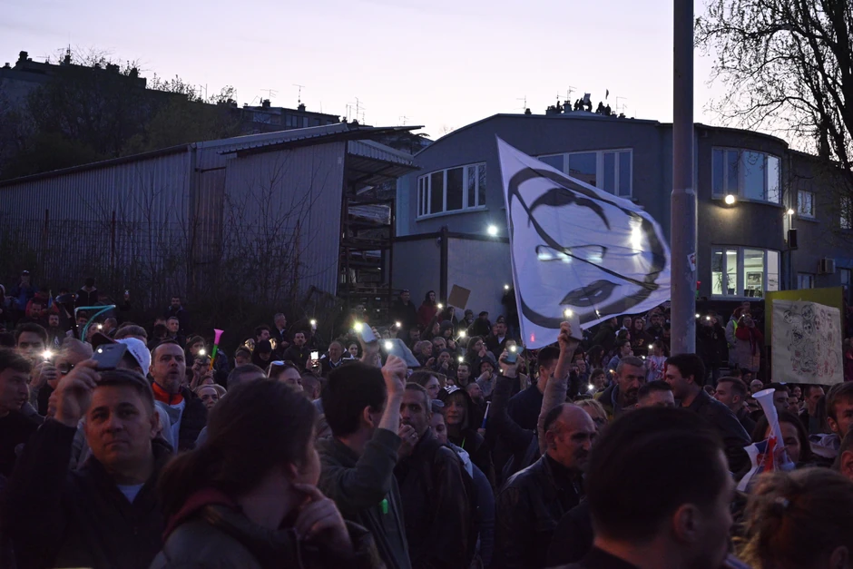 Protest ispred Informera