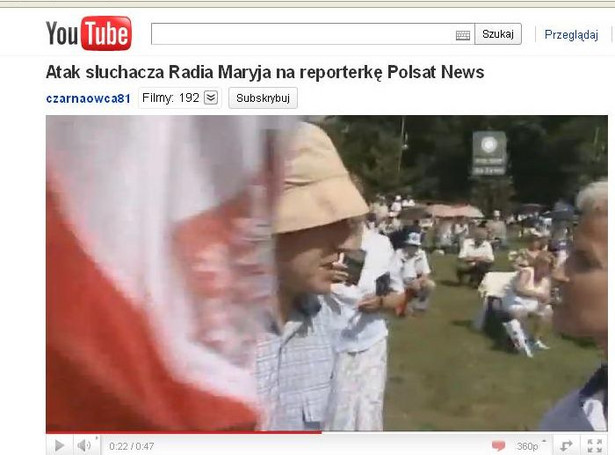 Słuchacz Radia Maryja uderzył reporterkę Polsatu! Zobacz awanturę