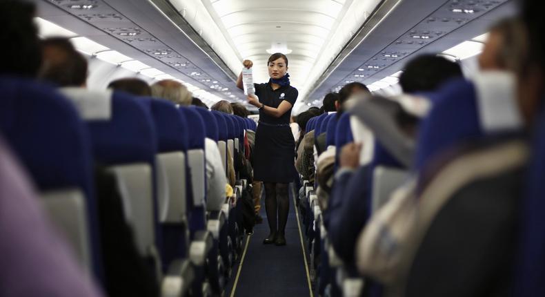 I wouldn't describe myself as 'anxious' so much as 'aware,' one flight attendant for American Airlines said.