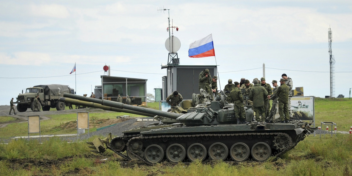 Szkolenie wojskowe w okolicy Rostowa nad Donem na południu Rosji. 4 października 2022 r.