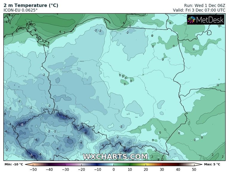 Rano prawie w całej Polsce chwyci mróz