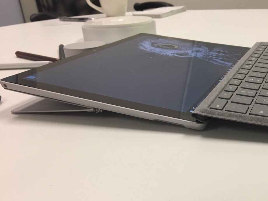 The new Surface Pro sports a kickstand that can go very low —15 degrees low, to be exact.