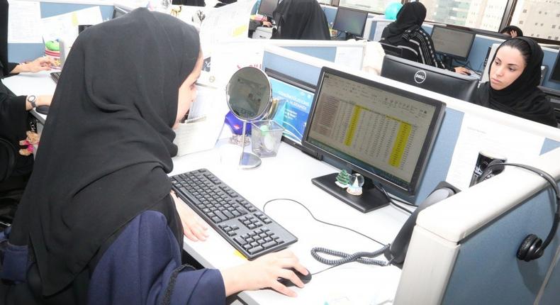 The two-year-old All-Women Business Process Services and IT Centre is part of the Saudi government’s program to expand the Saudi economy from energy into knowledge work