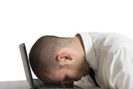 Businessman sleeping