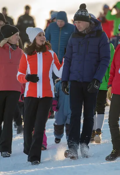 Kate Middleton i książę William w Norwegii, 2018 / Pool/Samir Hussein / GettyImages 