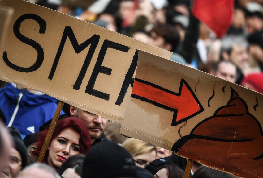 Protest 16. marta 2018. u Bratislavi