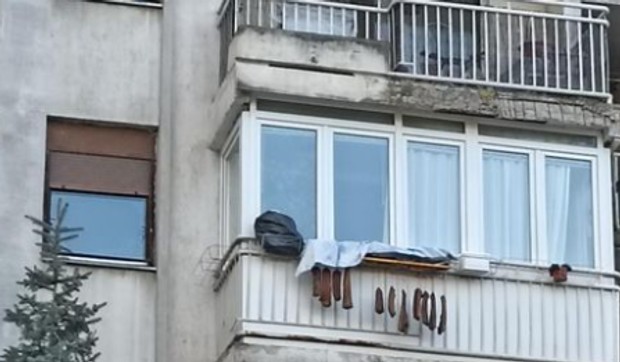 sušenje mesa na terasi