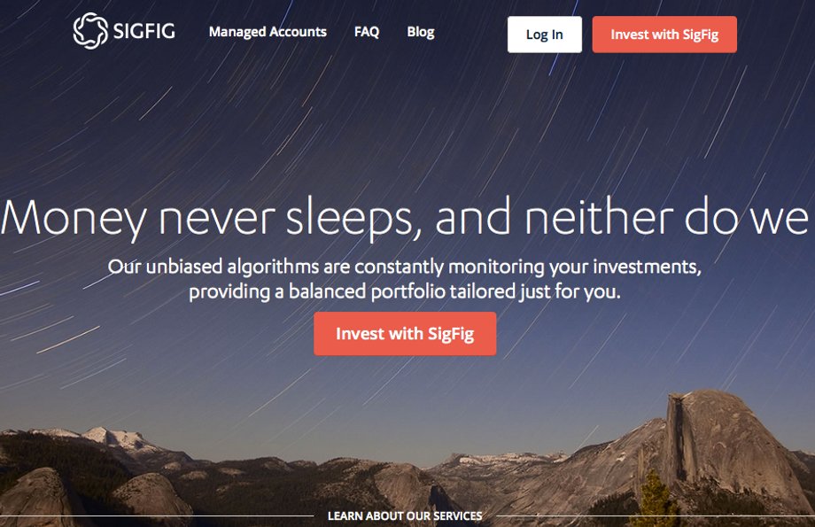 SigFig is a robo-advisor that is going for the retirees market.