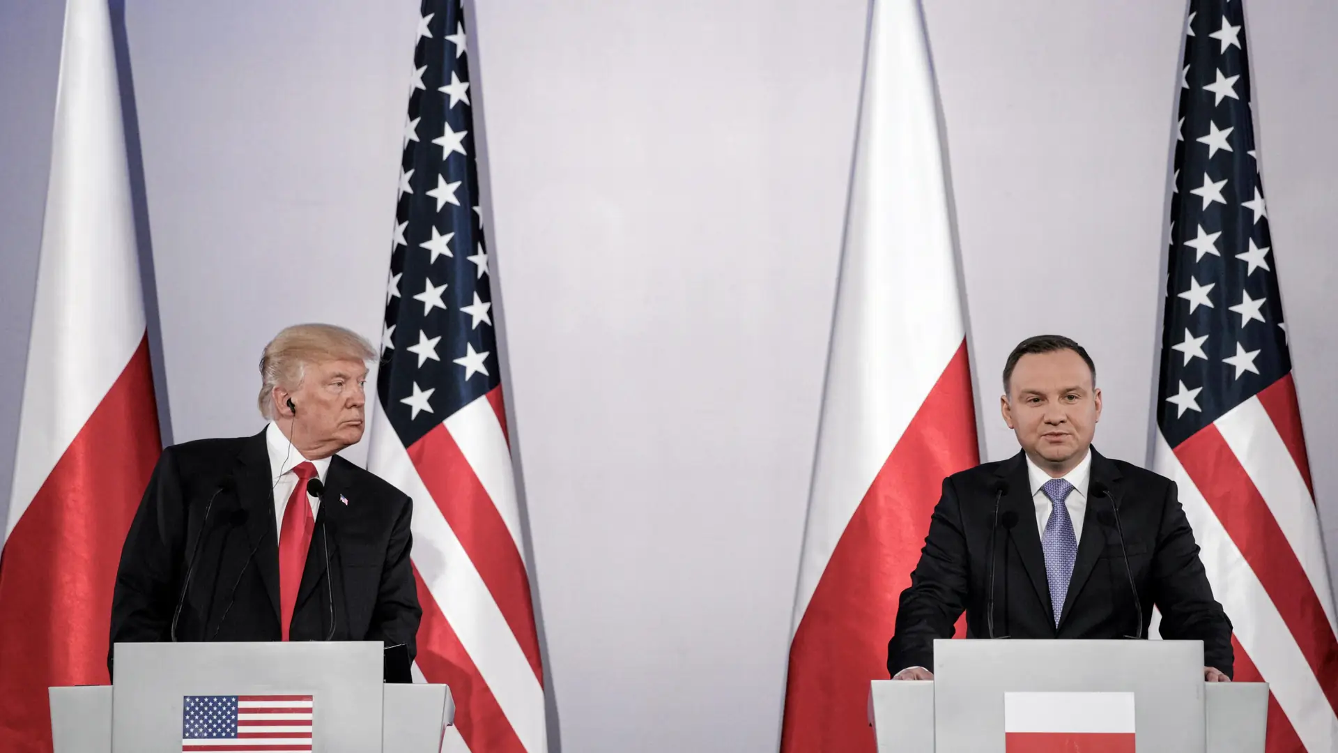 Duda i Trump skarżą się na media. „Ta stacja za mną nie przepada”