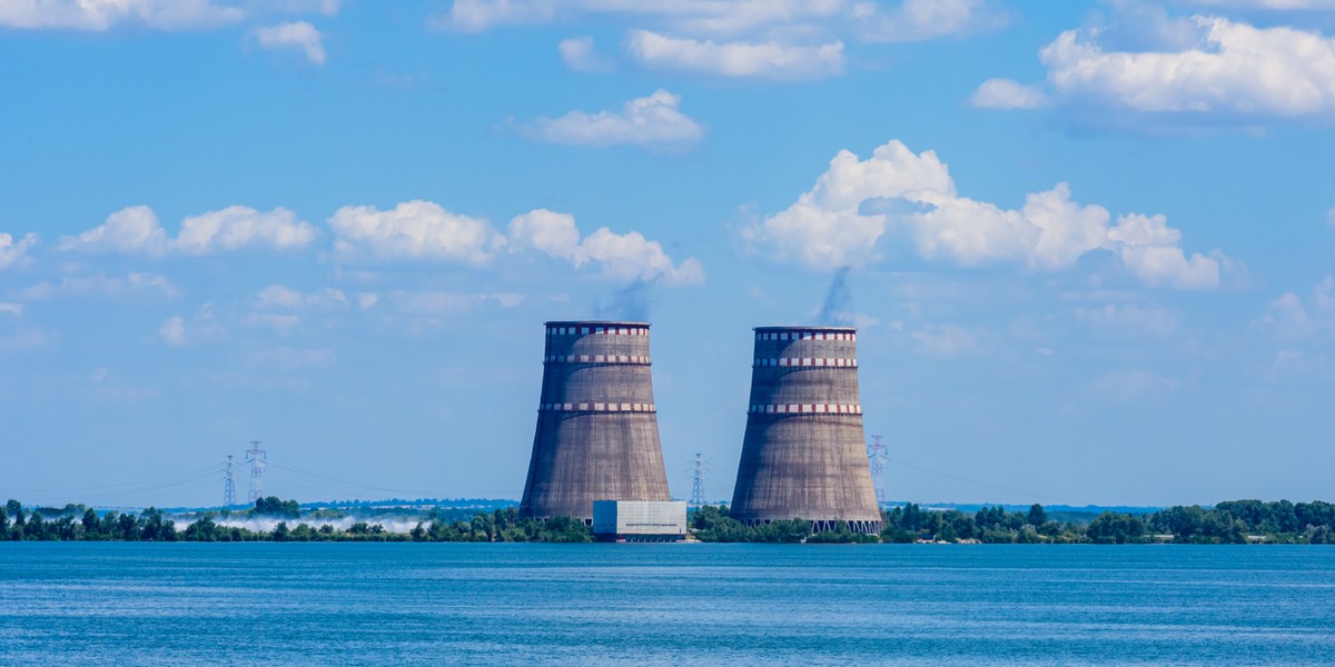 Chłodnice kominowe Zaporoskiej Elektrowni Atomowej