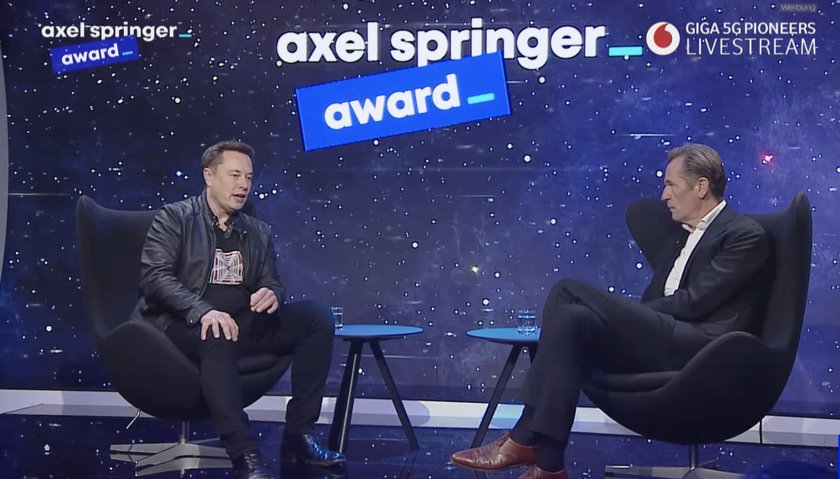 Elon Musk Axel Springer Award.