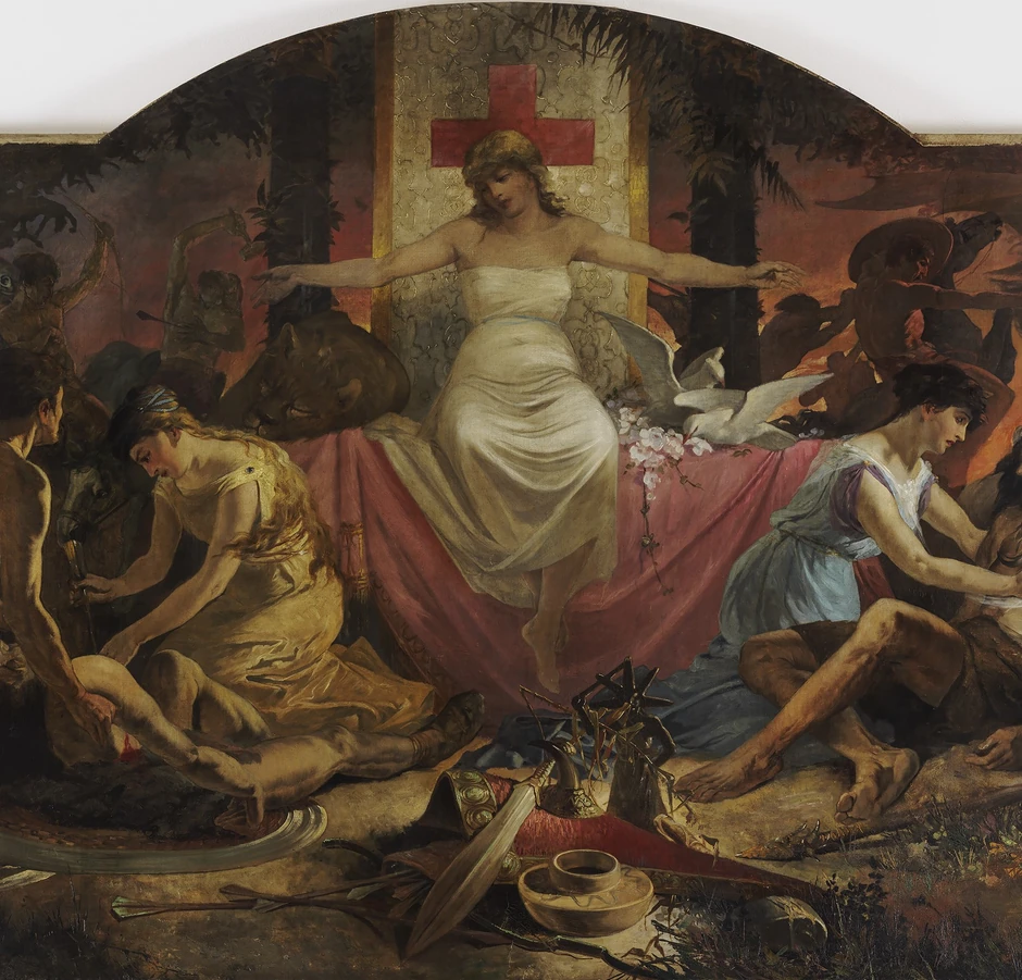 Alfons Muha, Milosrđe - Charitas, 1886, detalj